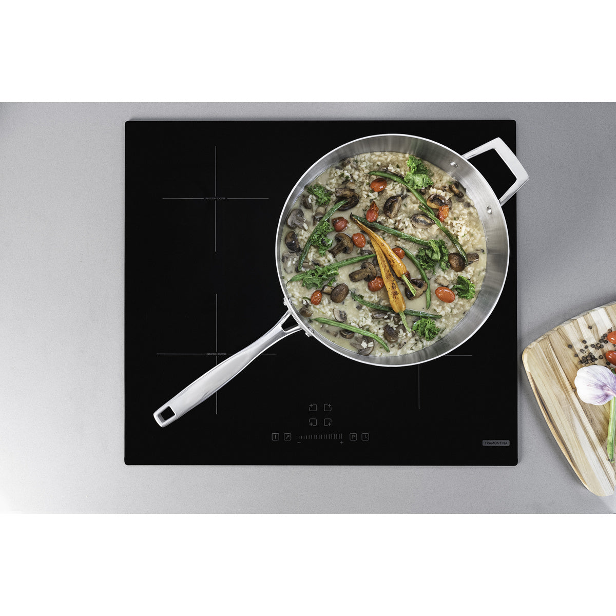 SARTÉN HONDO 30 CM - 5,60L. - TRI-PLY GRANO