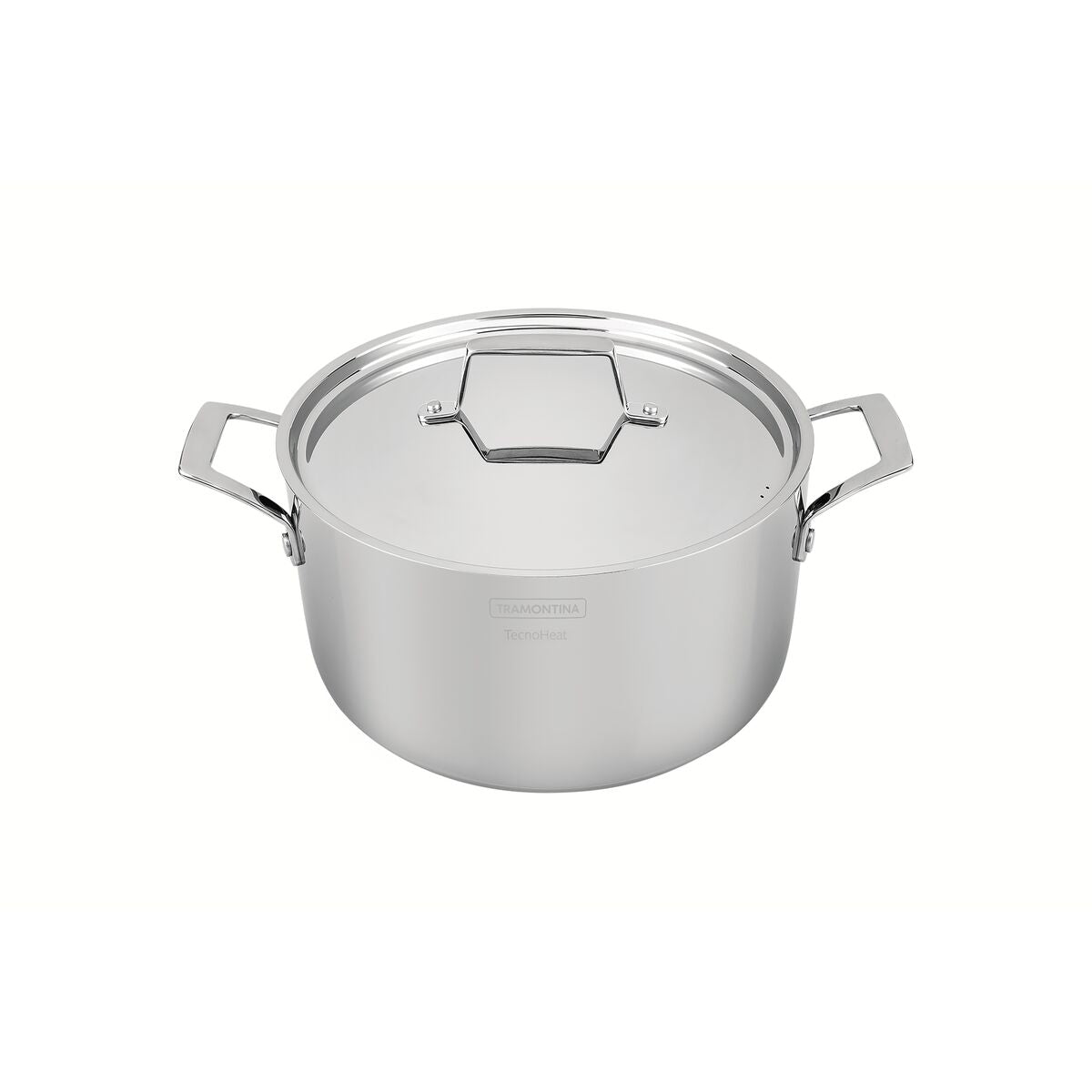 Tramontina Cacerola Tri-Ply Grano de Acero Inoxidable 24 cm 4,7L