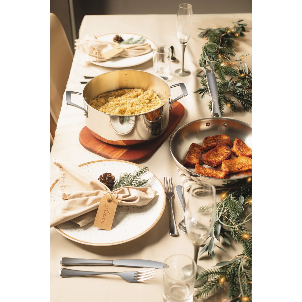 CACEROLA 24CM - 4,40L. - TRI-PLY GRANO