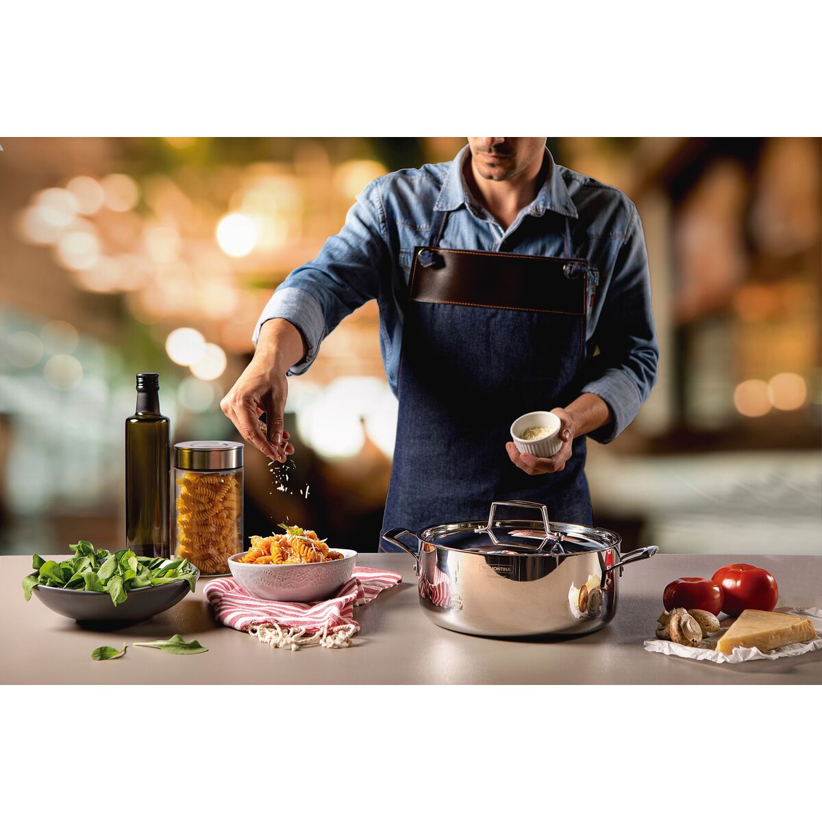 CACEROLA 24CM - 4,40L. - TRI-PLY GRANO