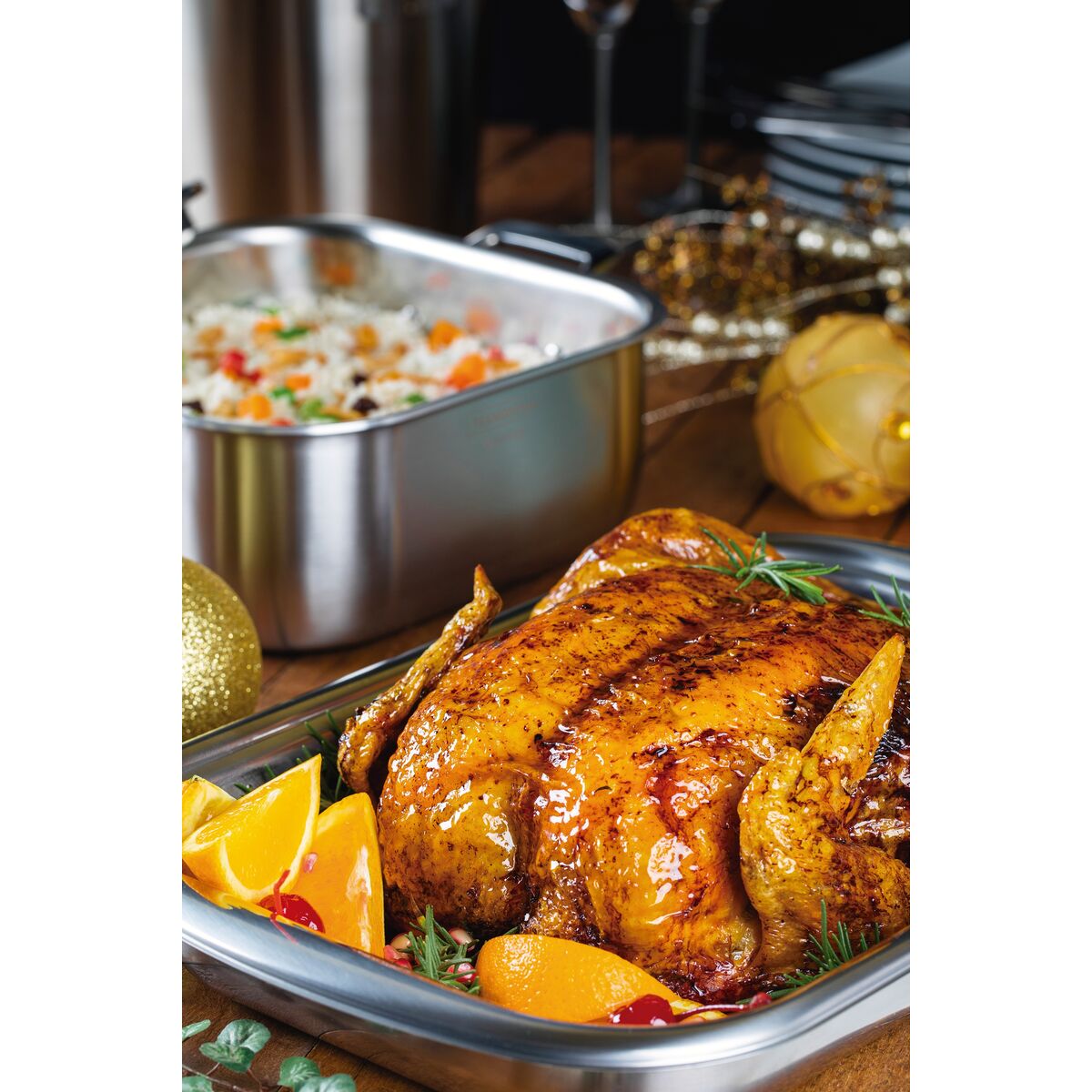 OLLA CUADRADA 26X26CM - 7,30L. - TRI-PLY GRANO