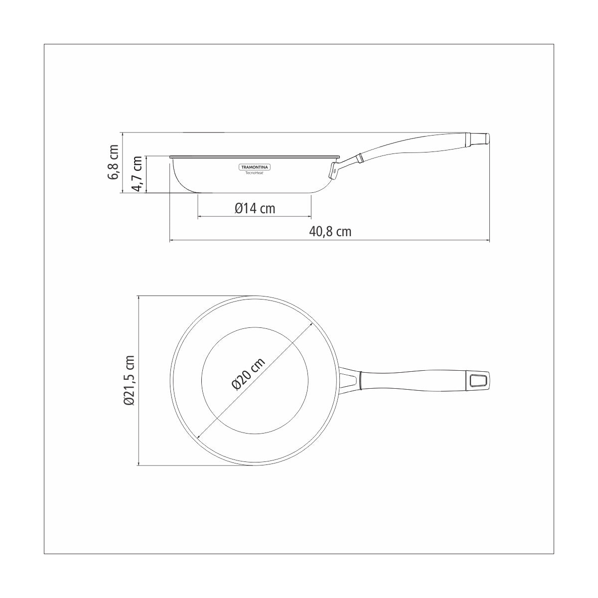 SARTÉN 20CM - 1,20L. - TRI-PLY GRANO