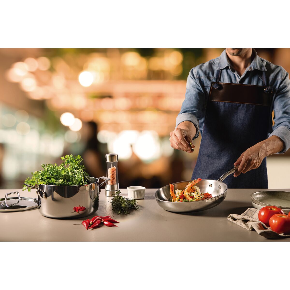 SARTÉN 26CM - 2,20L. - TRI-PLY GRANO