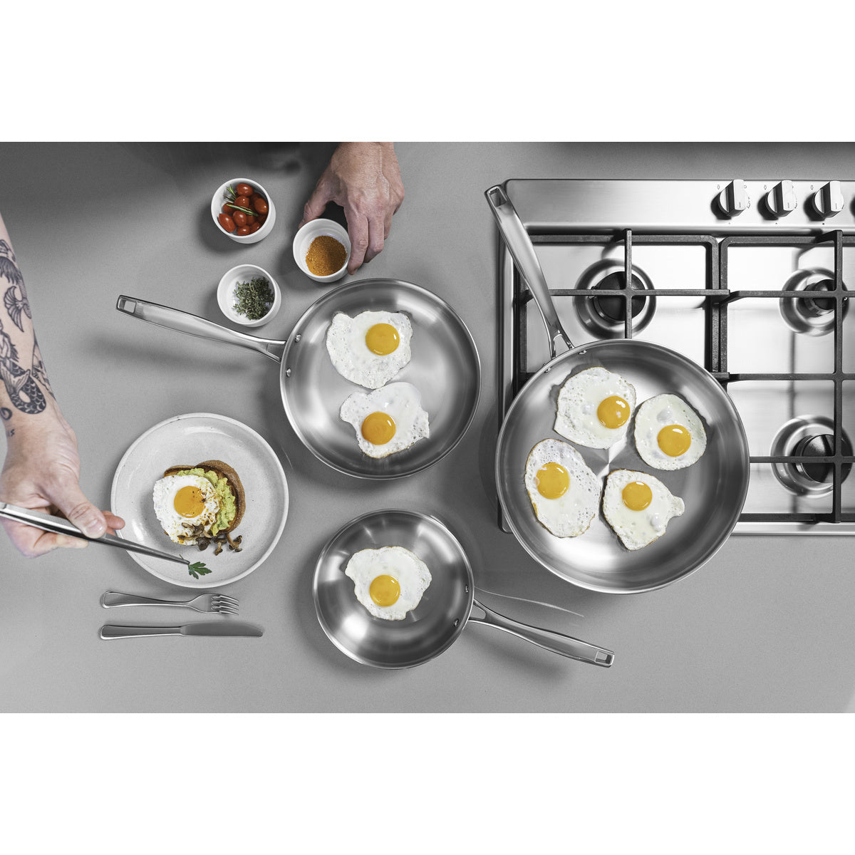 SARTÉN 26CM - 2,20L. - TRI-PLY GRANO