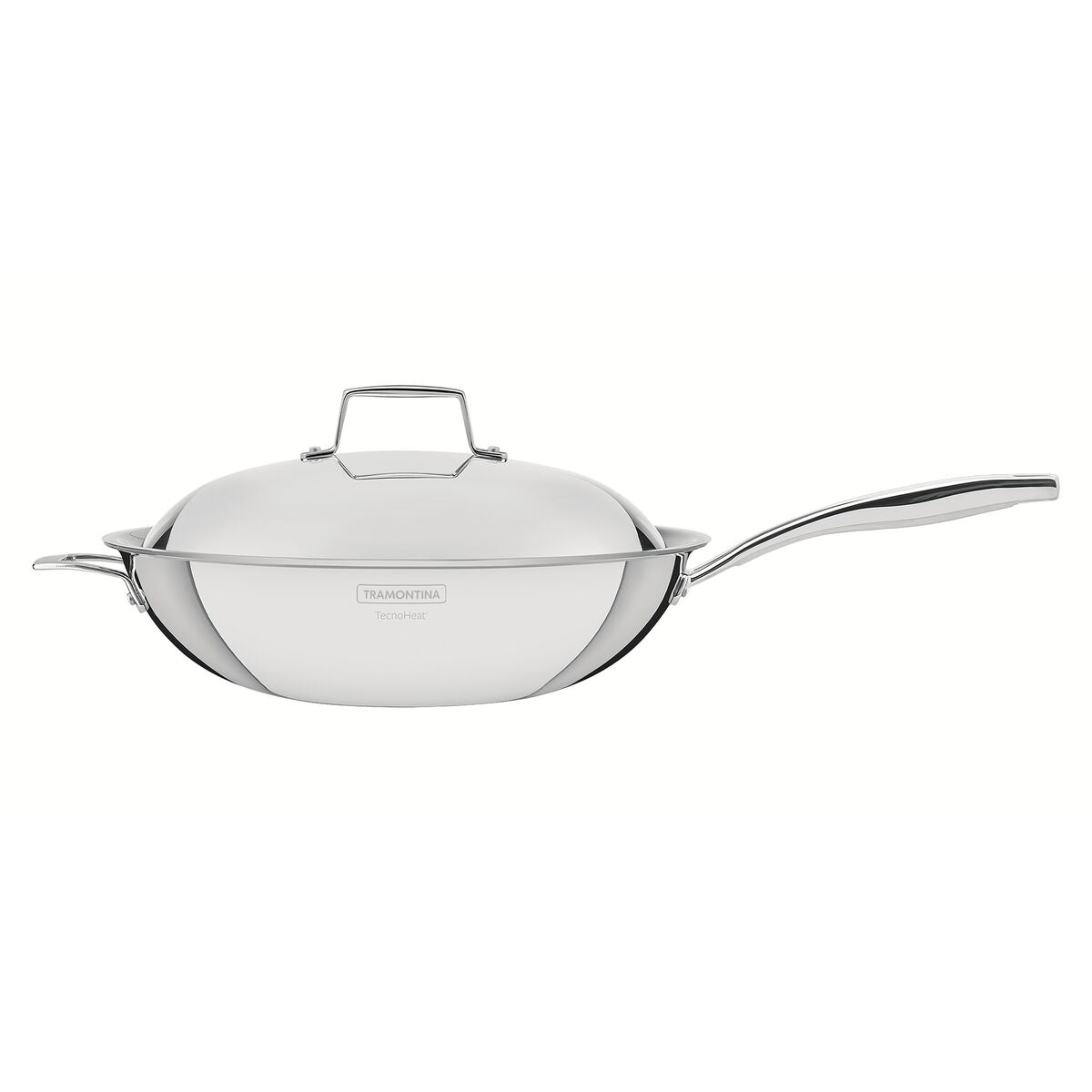 Tramontina Wok Tri-Ply Grano de Acero Inoxidable con Antiadherente 32 cm