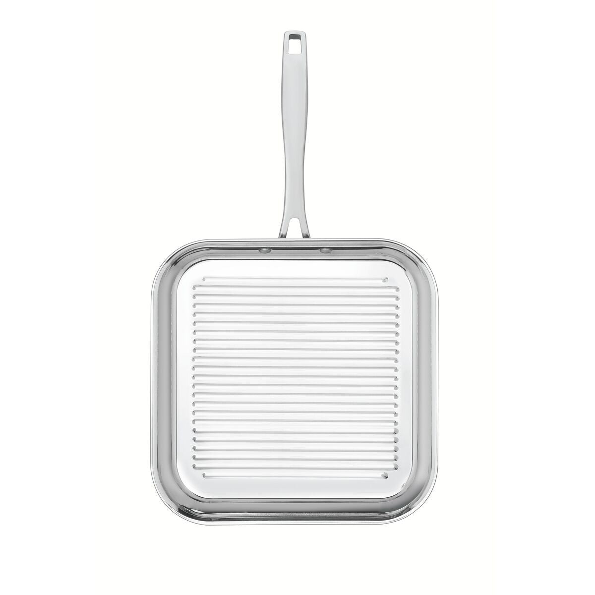 Tramontina Sartén Parrilla Tri-Ply Grano de Acero Inoxidable 26 x 26 cm
