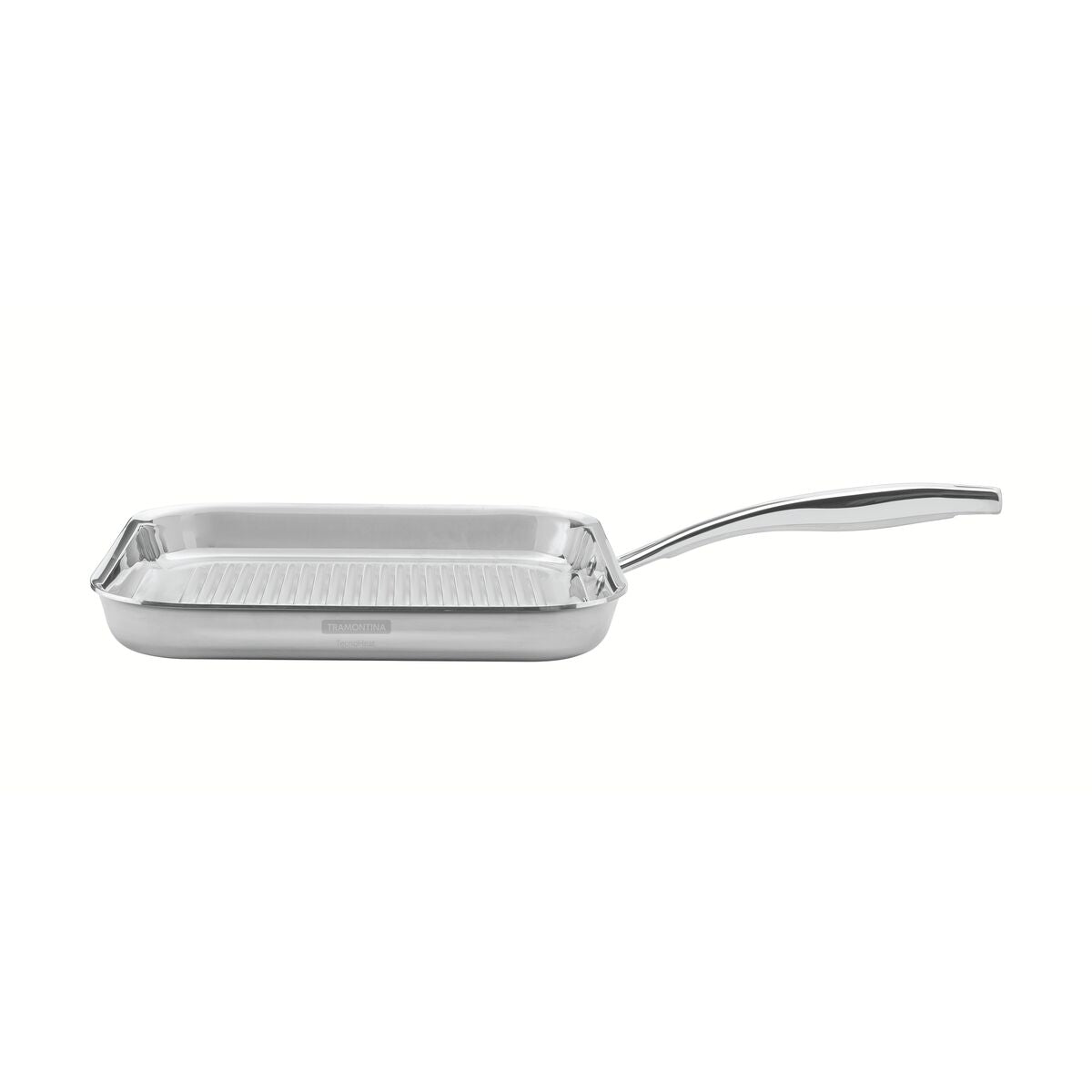 Tramontina Sartén Parrilla Tri-Ply Grano de Acero Inoxidable 26 x 26 cm