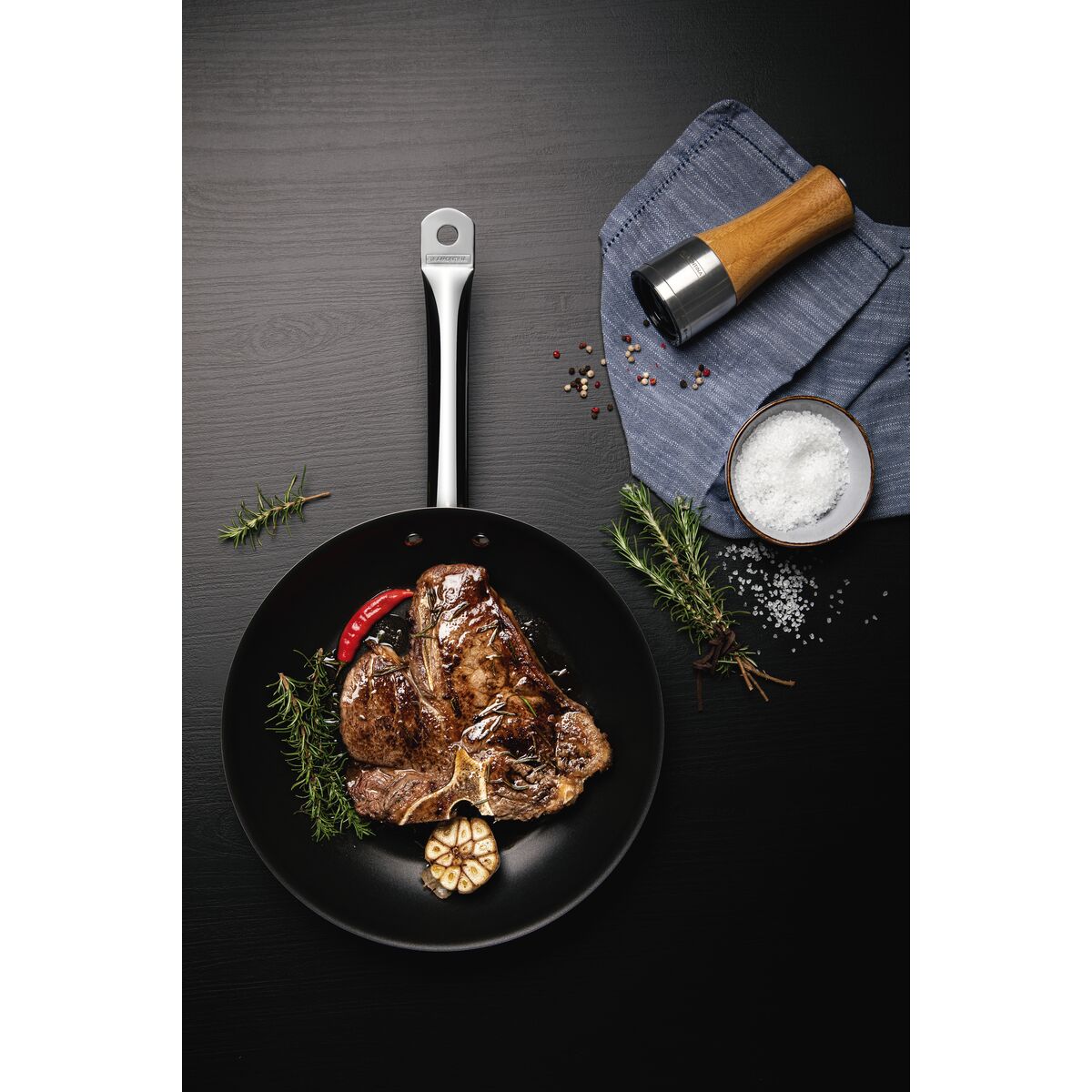 Tramontina Sartén de Acero Inoxidable con Fondo Triple y Antiadherente Professional 20 cm