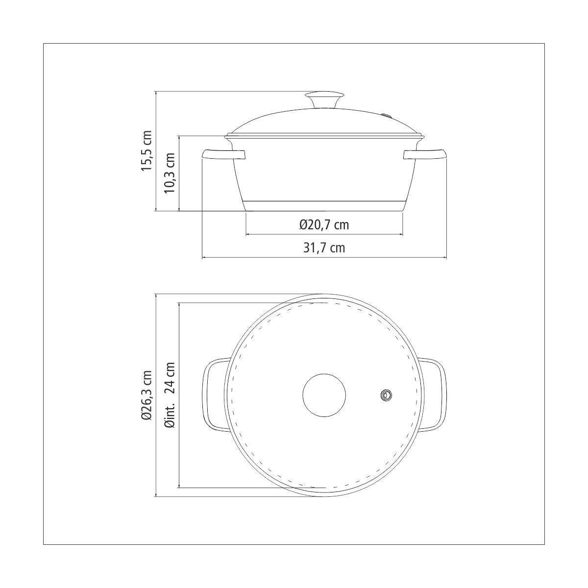 CACEROLA 24CM - 4,20 L - ALLEGRA