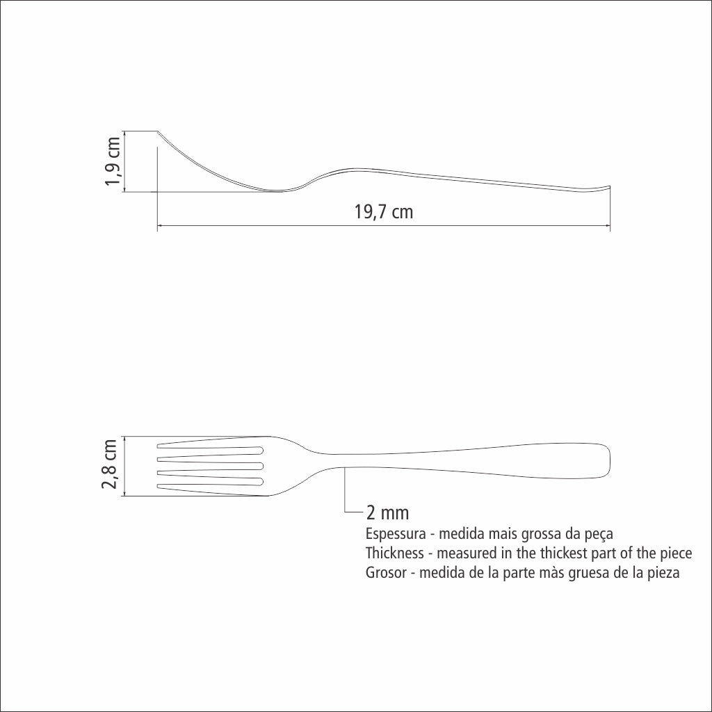 Juego de Cubiertos de Acero Amazonas 24 piezas
