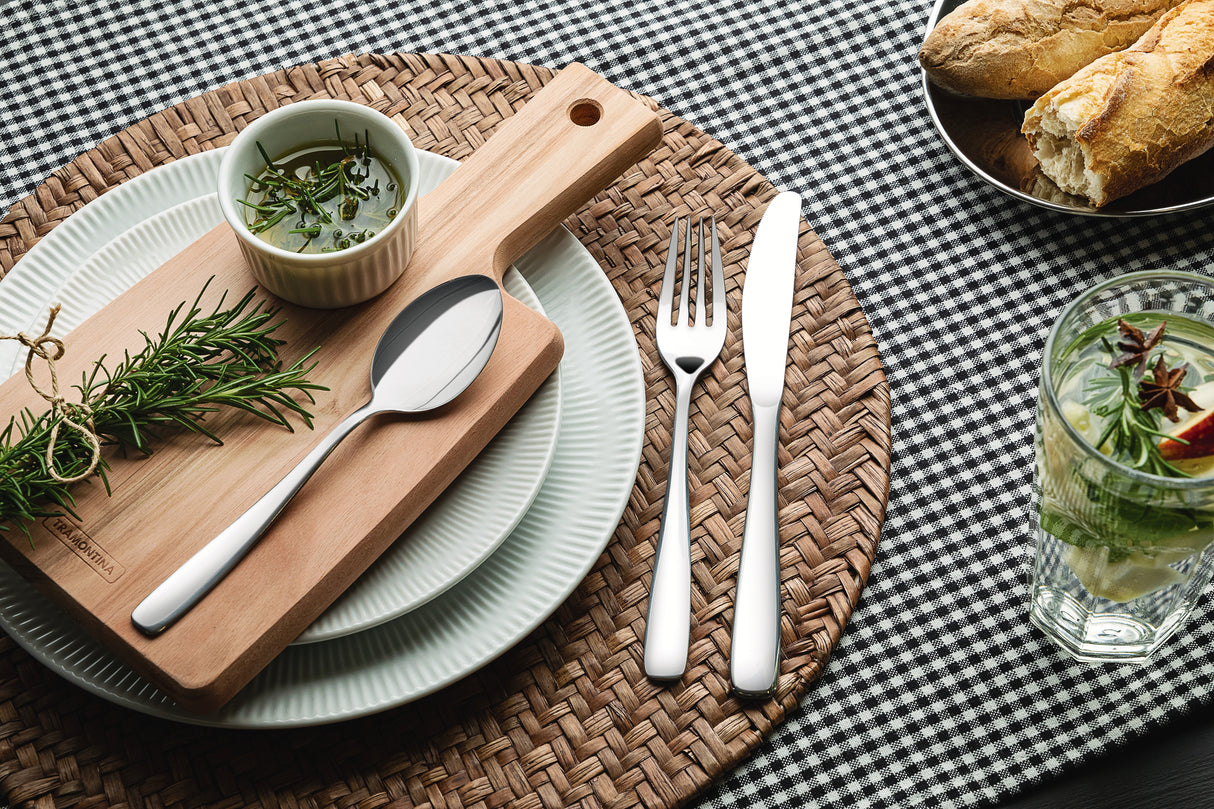 Tramontina Cuchillo de Mesa de Acero Inoxidable Amazonas 12 unidades