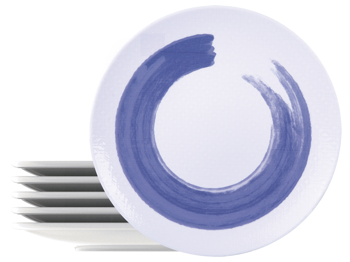 Juego de Platos Llanos porcelana Soho, 28 cm, 6 piezas