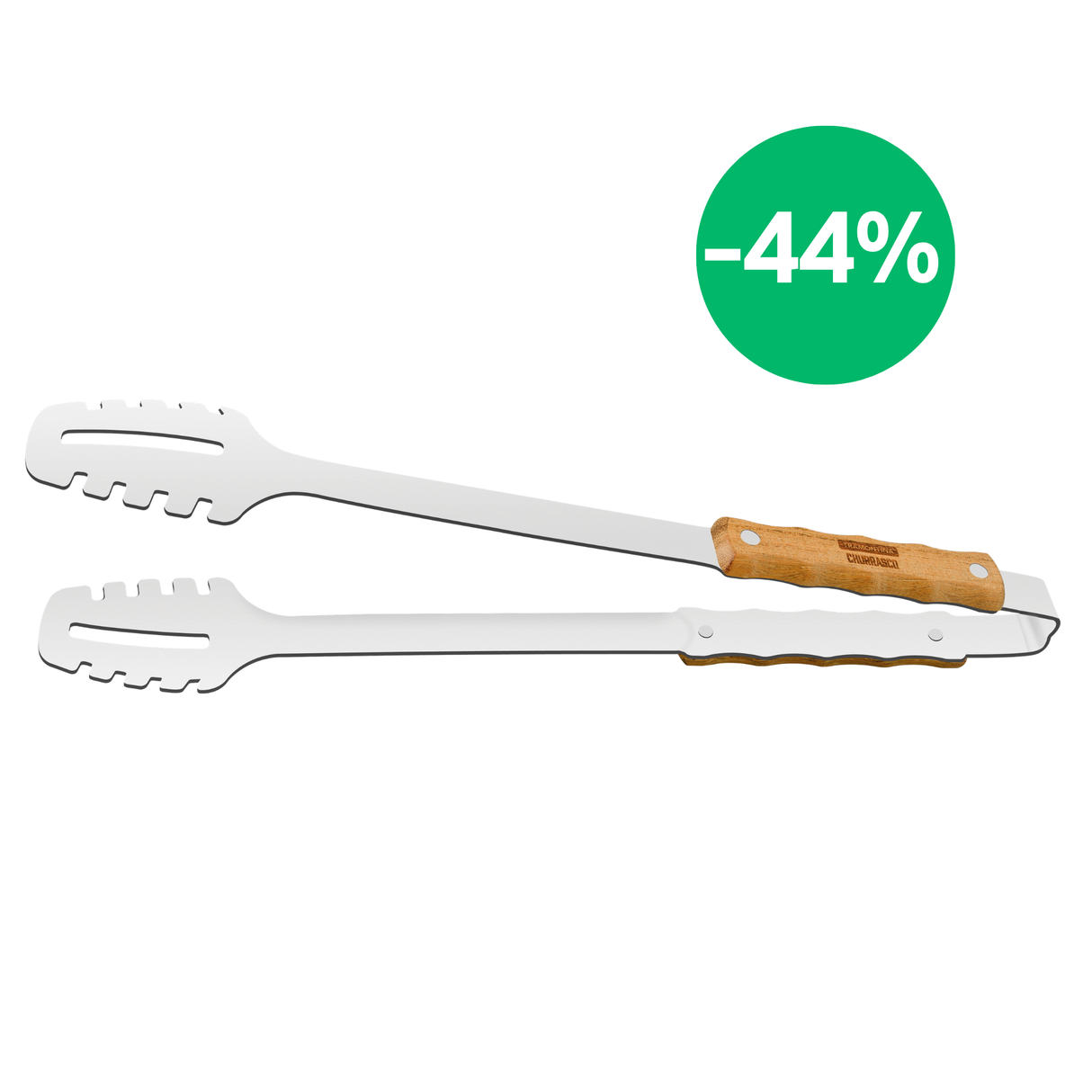 Tramontina Pinza para Carne con Mango de Madera Churrasco 47 cm