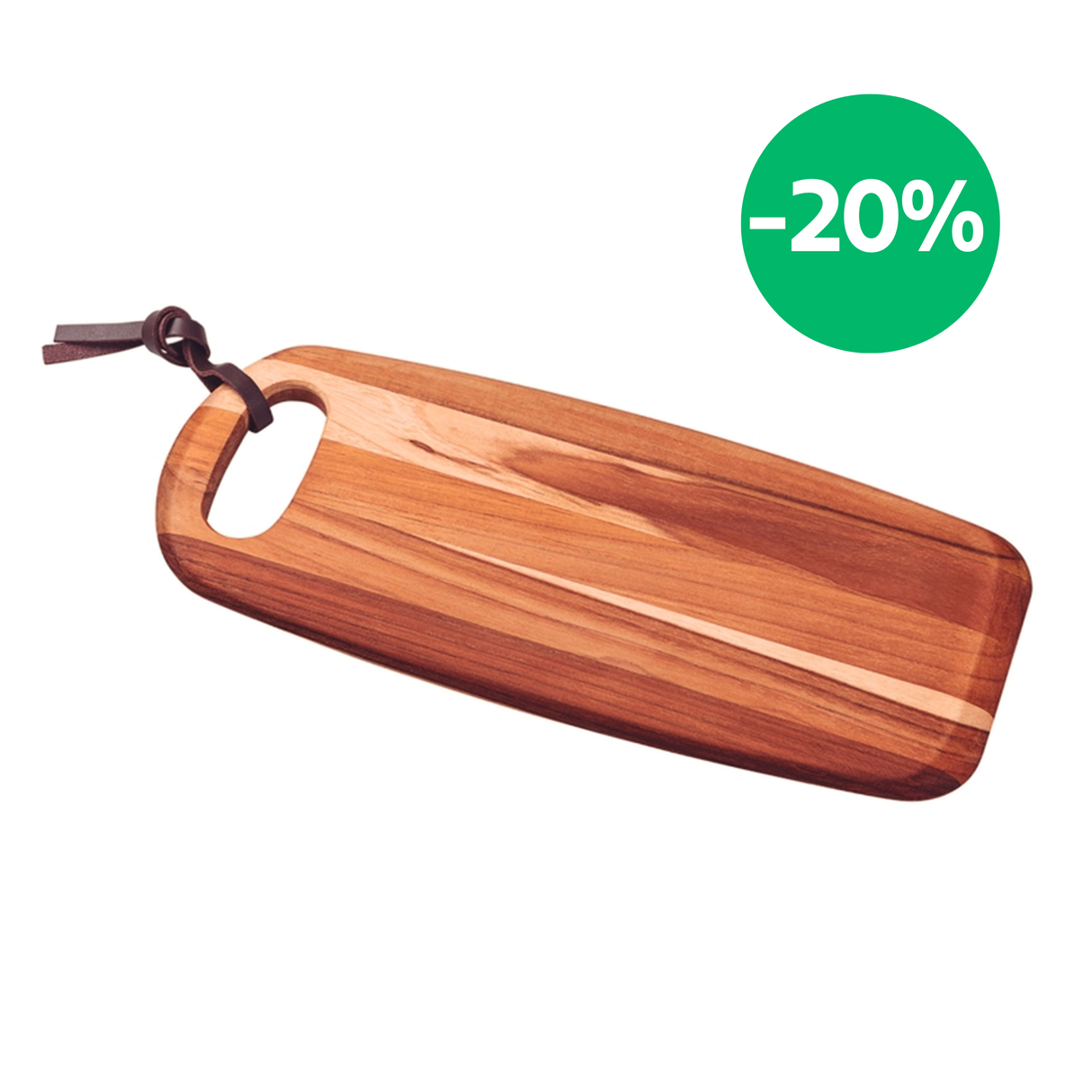 Tabla de Madera Teca para Presentación y Corte Provence 36x16 cm