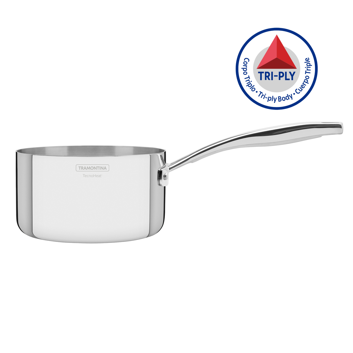 Tramontina Cazo de Acero Inoxidable Sin Tapa Tri-Ply Grano 20 cm 3,1L
