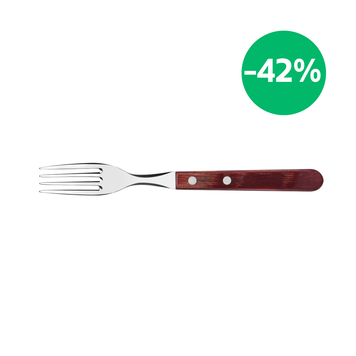 Juego de 12 Tenedores Jumbo Polywood FSC Rojo