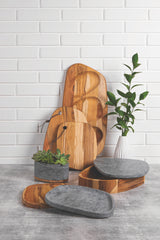 PLATO DE PIEDRA 24X20CM - CONCRETA