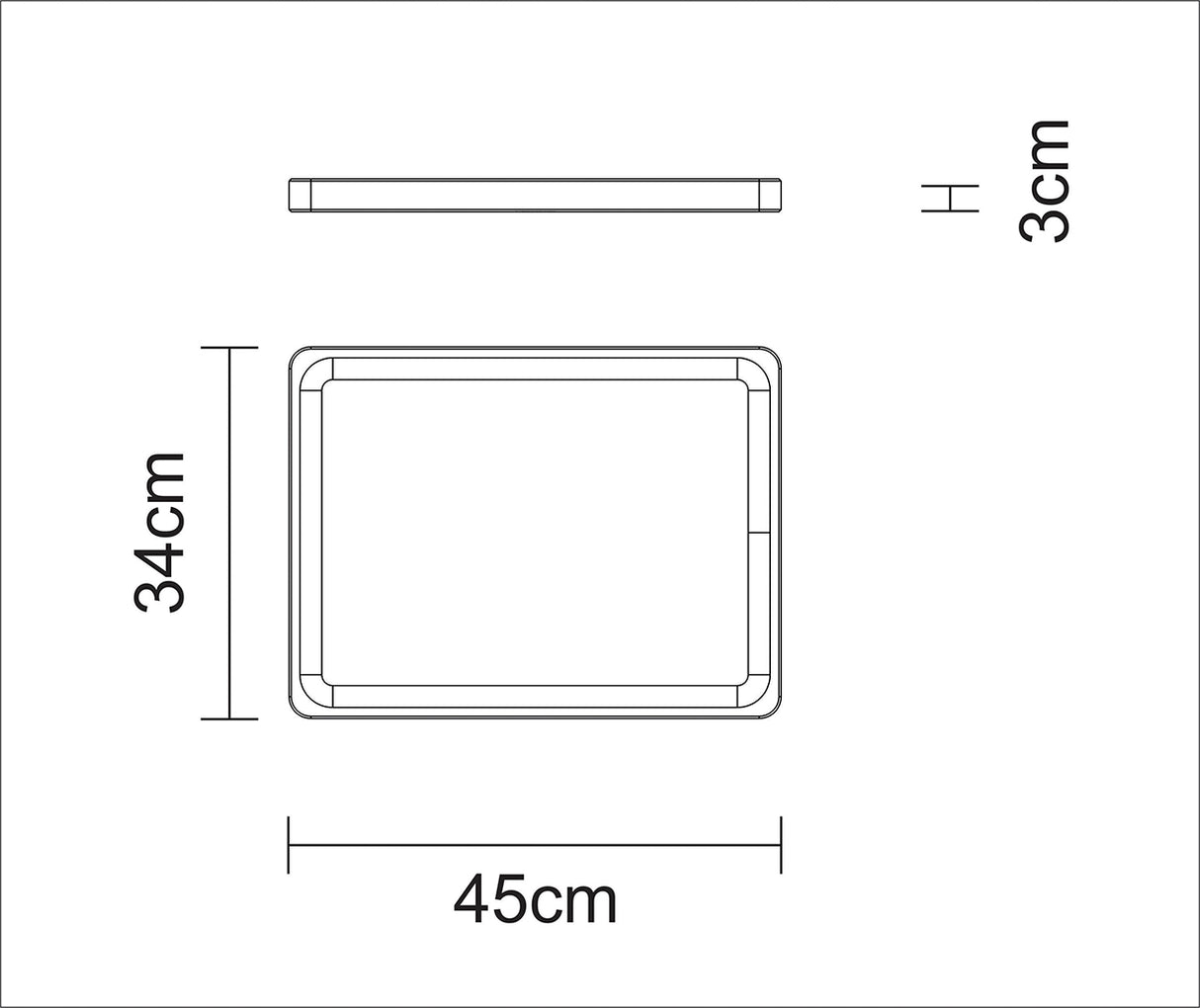 Tramontina Tabla de Madera Teca para Cortar Churrasco Essencial 45x34 cm