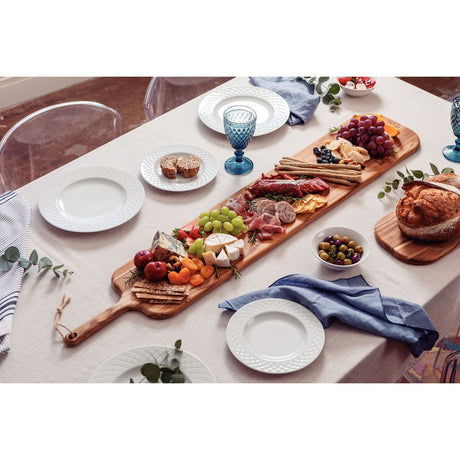 TABLA DE TECA PARA SERVICIO Y PRESENTACION 120X23X1,8CM - PROVENCE FSC