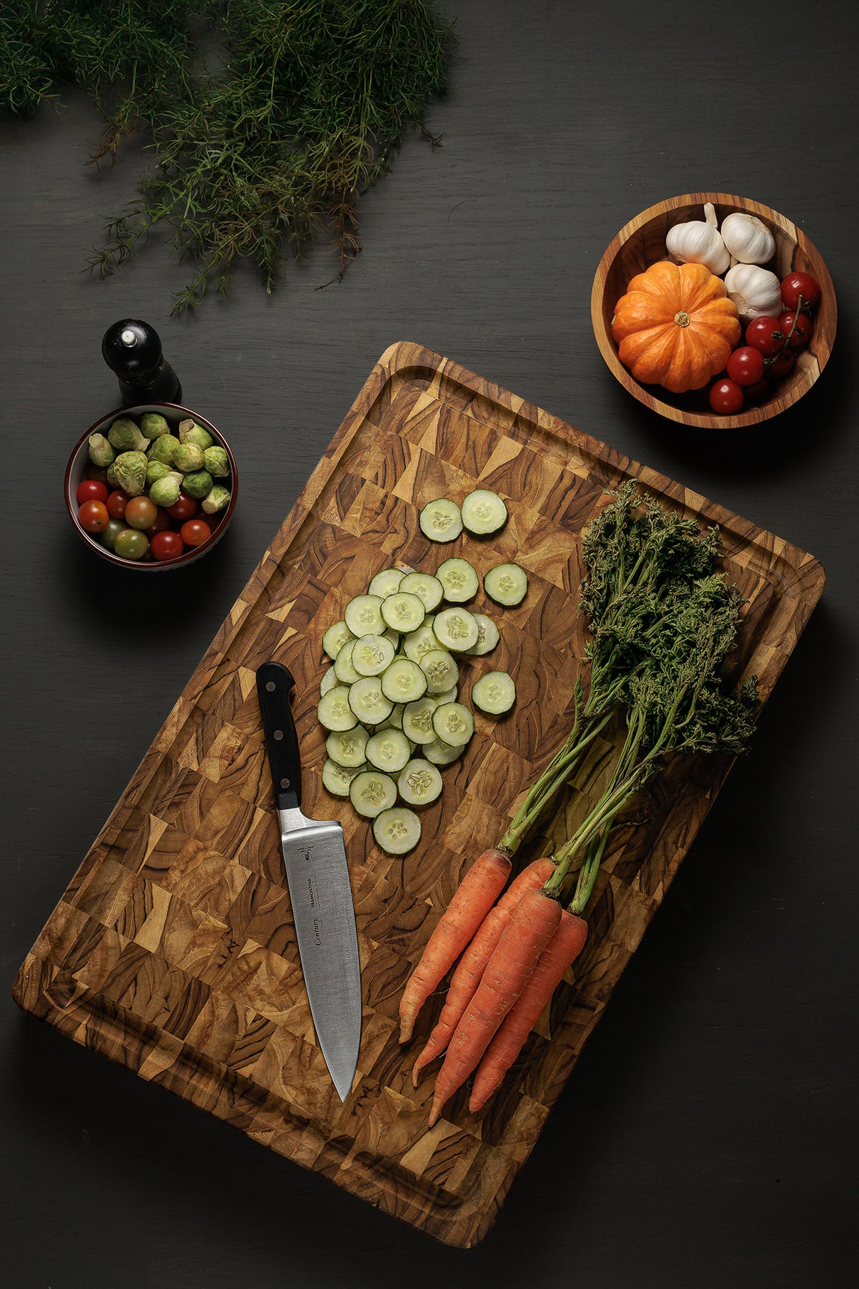 Tabla de Madera Teca Churrasco Premium FSC® 60 x 40 cm