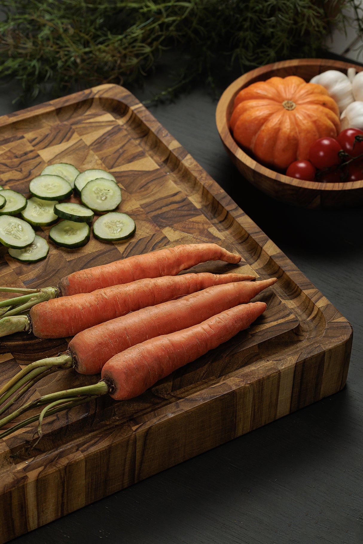 Tabla de Madera Teca Churrasco Premium FSC® 60 x 40 cm