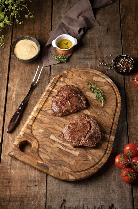 Tabla de Teca para Servicio e Presentación 45 x 33 x 3 cm Folium