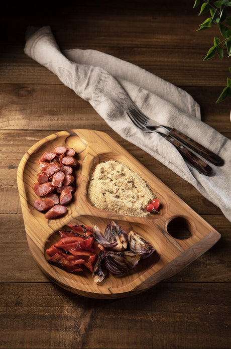 Tabla de Teca para Servicio y Presentación 35 x 27 x 2,5 cm Folium