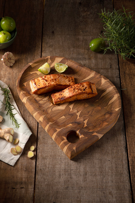 Tabla de Teca para Servicio y Presentación 40 x 30 x 3 cm Folium