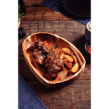TABLA DE TECA PARA SERVICIO Y PRESENTACION 37 X 30 X 5CM - CHURRASCO PREMIUM