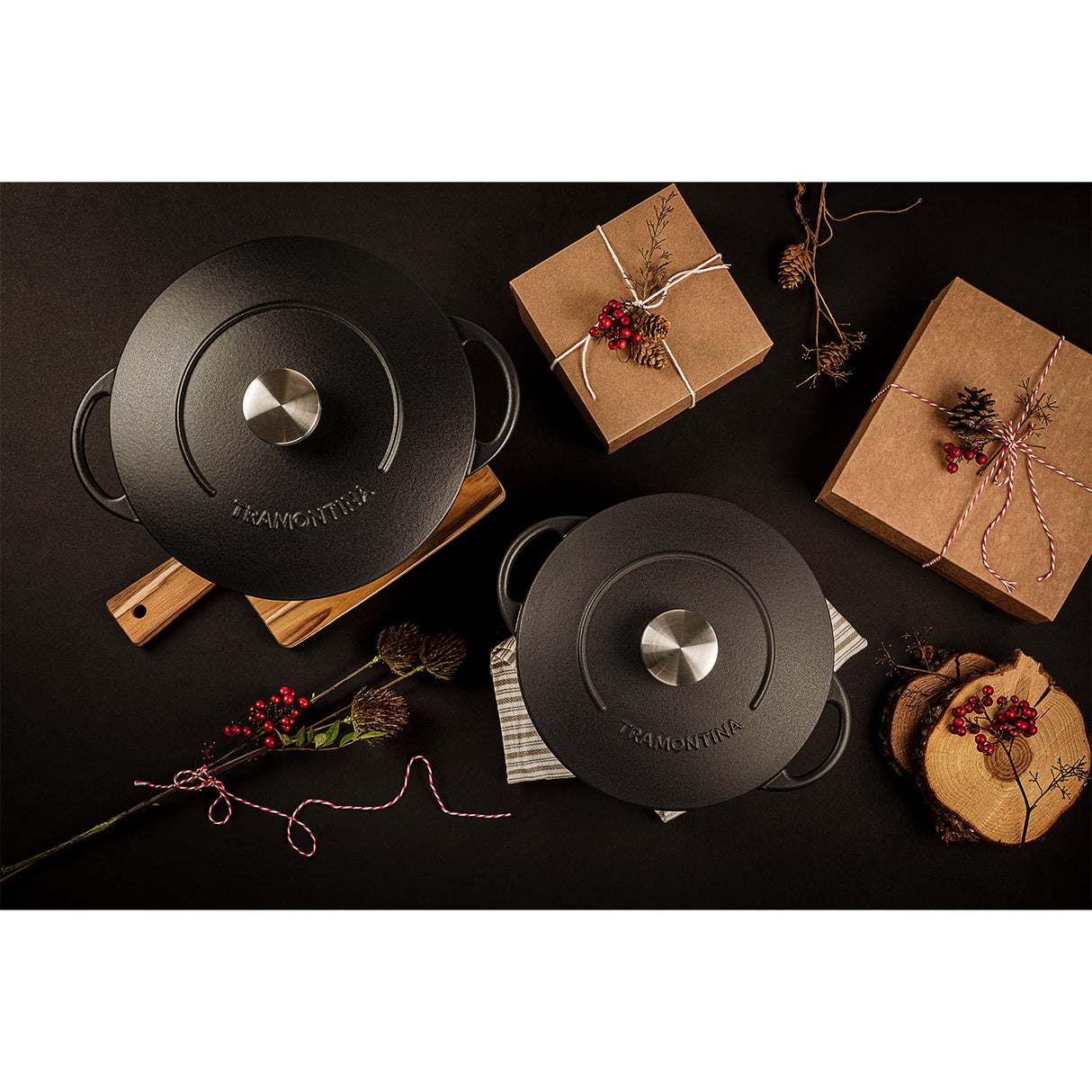 Tramontina Cazuela de Hierro Fundido Esmaltado 28 cm