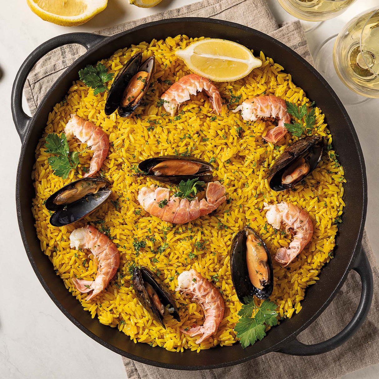 Tramontina Wok de Hierro Fundido Esmaltado 32 cm 5L