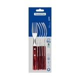 Juego de Tenedores de Mesa Polywood Rojo 6 piezas