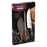 Tramontina Juego de Útiles para Carne Polywood Castaño 2 piezas con Afilador y Funda