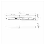 Tramontina Juego de Cuchillos para Carne Polywood Castaño Filo Liso 4 Piezas
