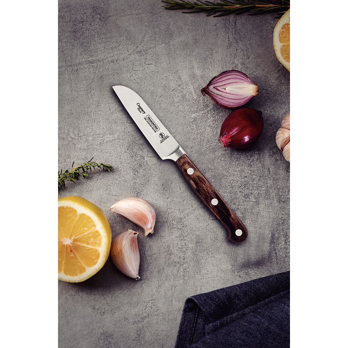 8 cm di coltello vegetale - NSF in legno di secolo