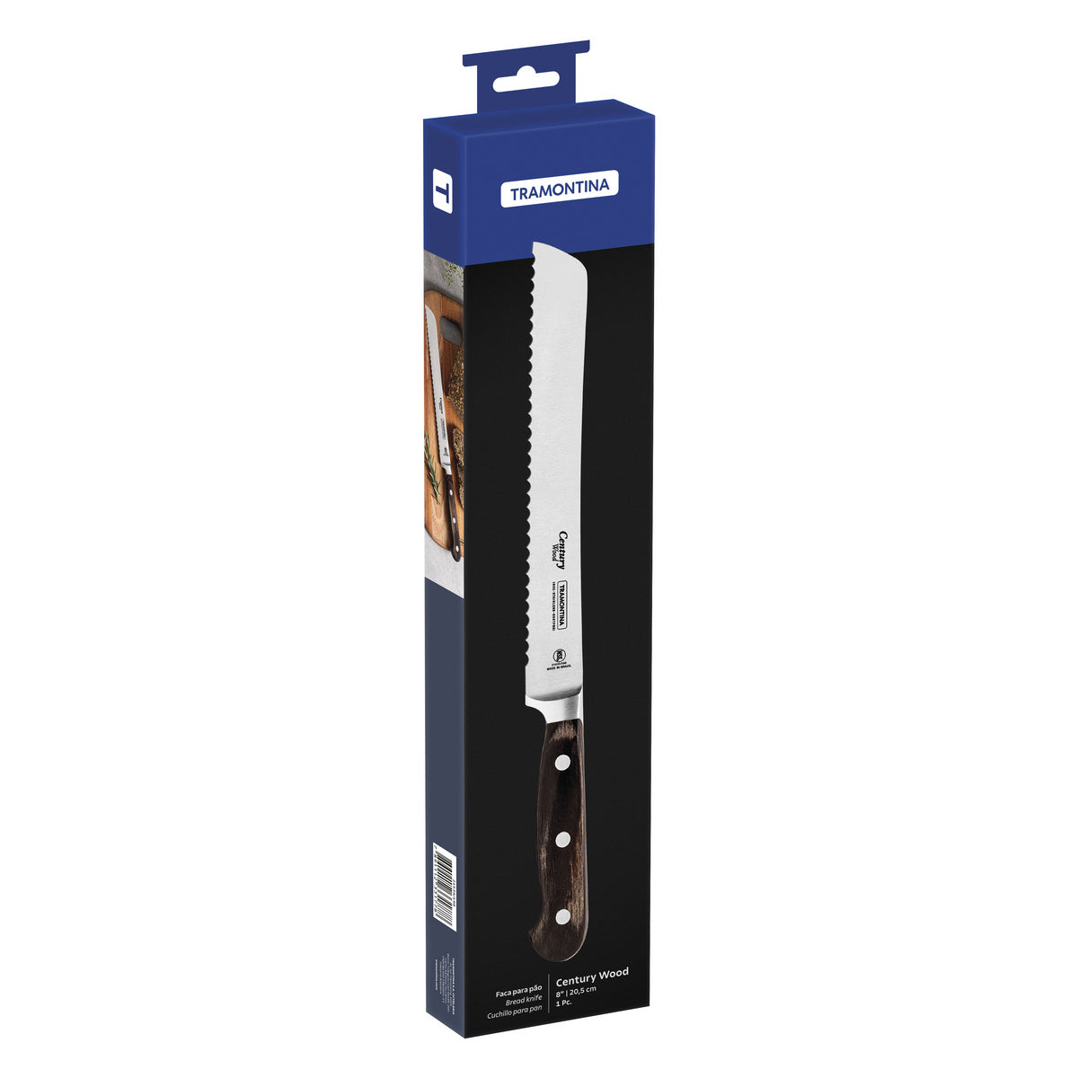 CUCHILLO PAN 20,5CM - CENTURY WOOD NSF