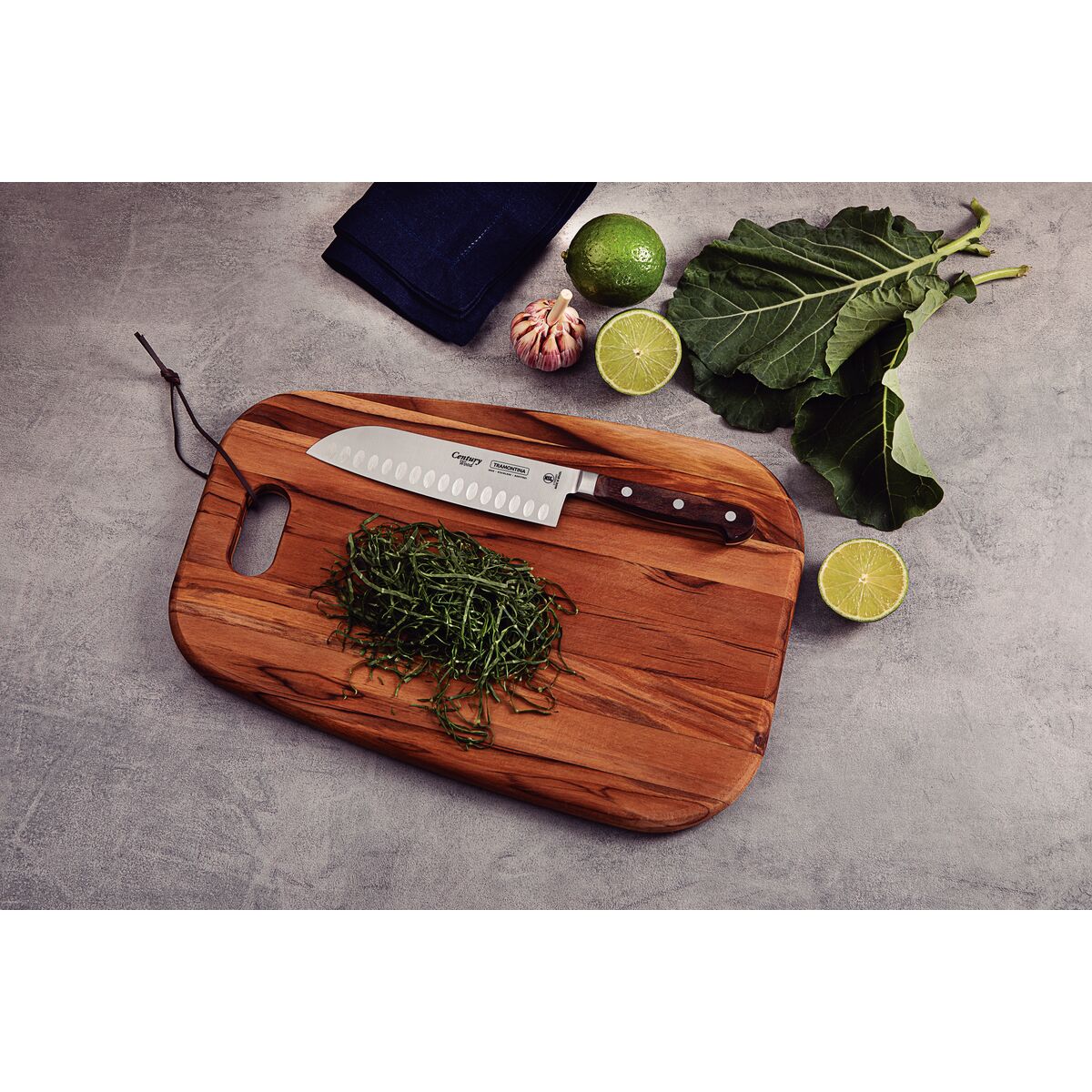 Santoku Knife 18 cm - Century Wood NSF