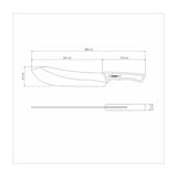 CUCHILLO PARA CARNE 25CM - BLACK COLLECTION FSC