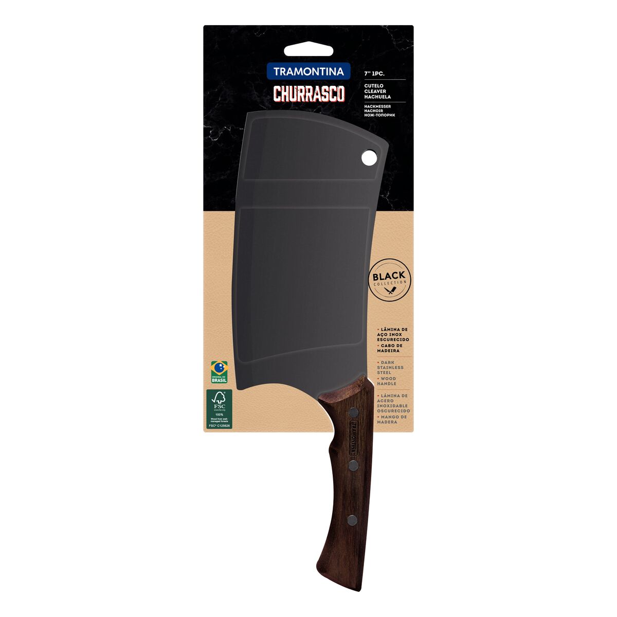 HACHUELA 18CM - BLACK COLLECTION FSC