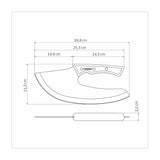 CORTADOR MULTIUSO 26CM - CHURRASCO BLACK FSC