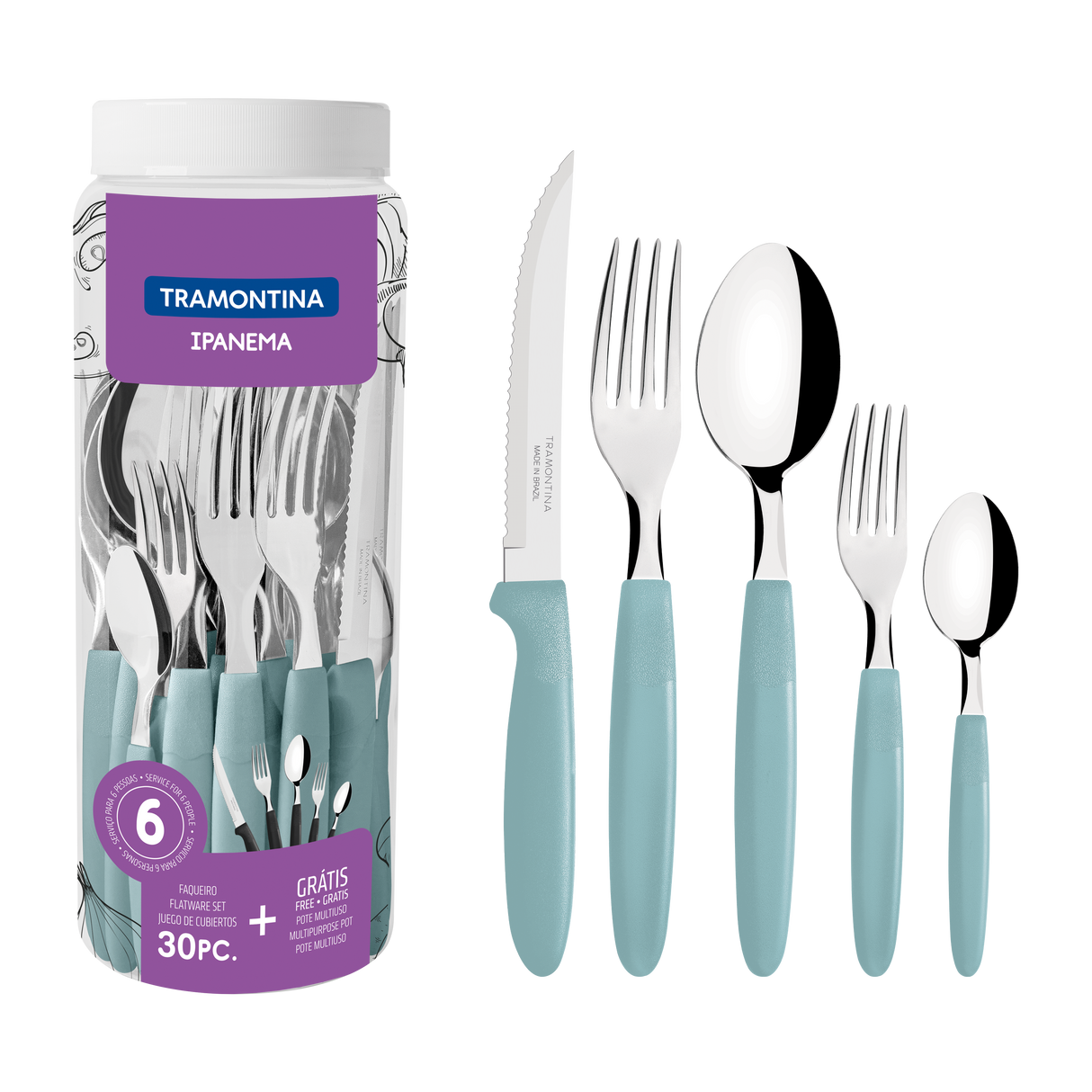 Juego de Cubiertos Ipanema 30 piezas