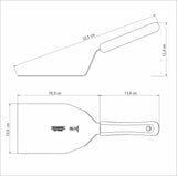Espátula para Hamburguesas Profesional 18x10 cm