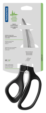 Tijera Trinchante en Acero Inoxidable y Mango de Polipropileno Negro