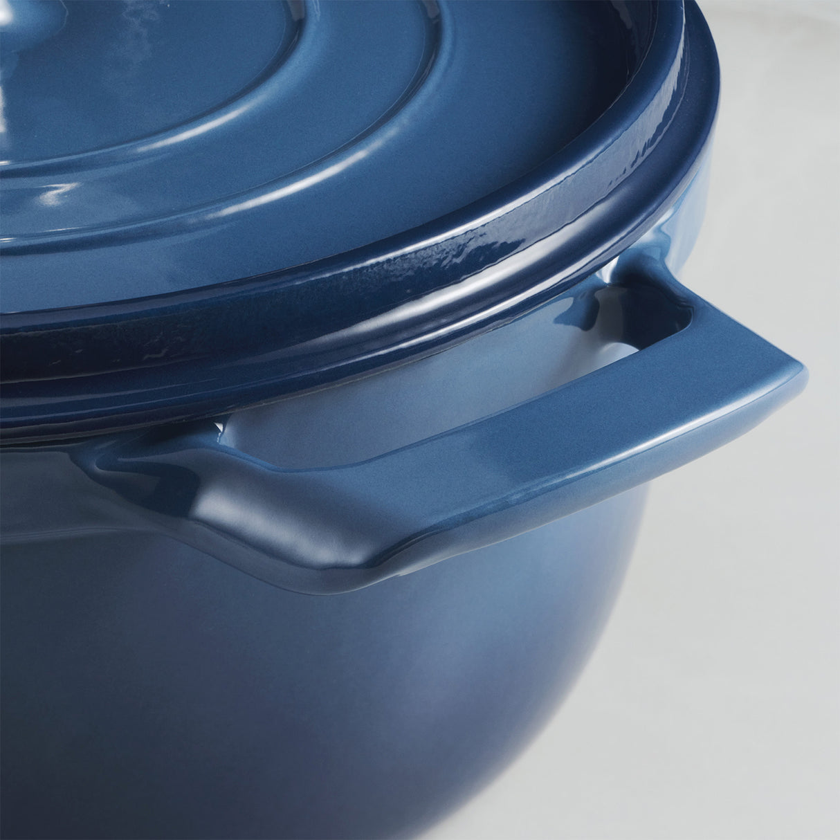 Tramontina Cocotte con Tapa de Hierro Fundido Esmaltado Azul 22 cm