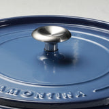 Tramontina Sartén con Tapa de Hierro Fundido Esmaltado Azul 30 cm - 3,8 L