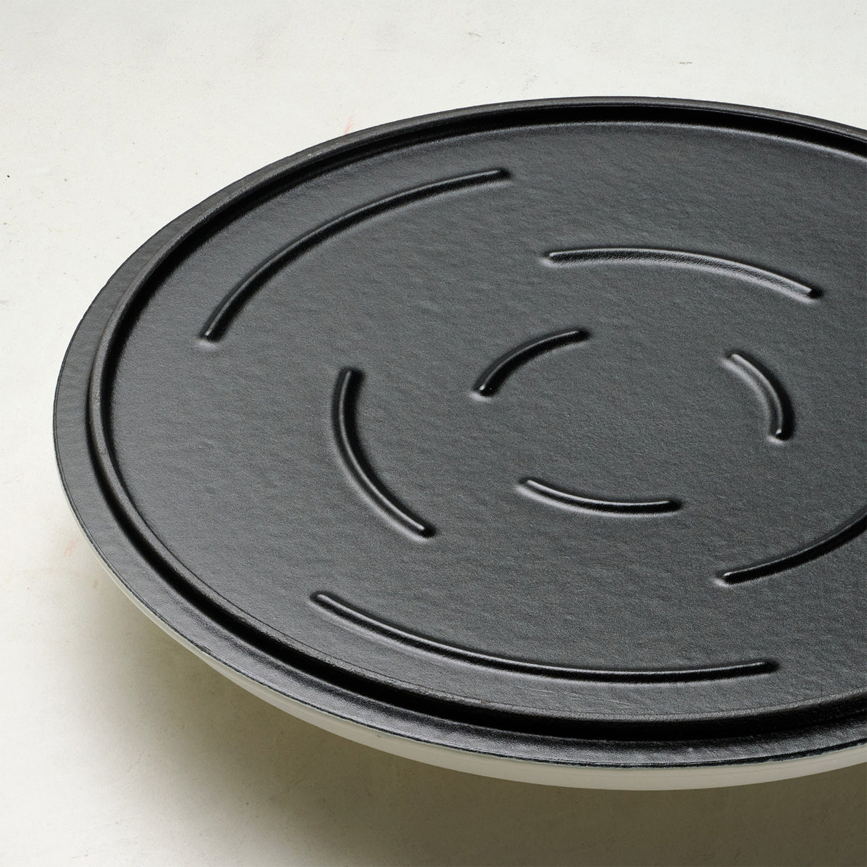 Tramontina Sartén con Tapa de Hierro Fundido Esmaltado Latte 30 cm - 3,8 L