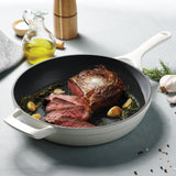 Tramontina Sartén sin Tapa de Hierro Fundido Esmaltado Latte 30 cm - 3,8 L