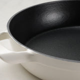 Tramontina Sartén sin Tapa de Hierro Fundido Esmaltado Latte 30 cm - 3,8 L