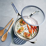 Tramontina Sartén Multifunción de Aluminio con Tapa Azul 30cm