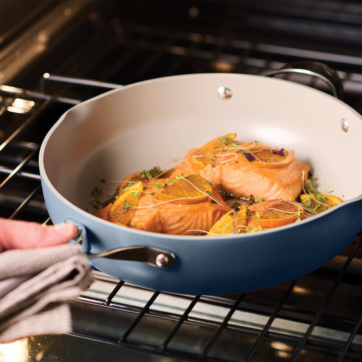 Tramontina Sartén Multifunción de Aluminio con Tapa Azul 30cm